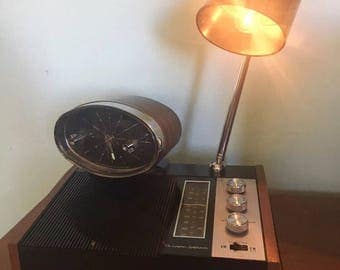Vintage Longines Symphonette Mid Century Modern Clock Radio Wittnauer