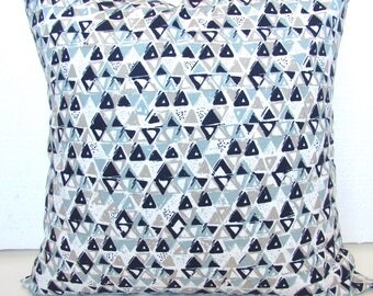 BLUE PILLOWS Tan Decorative Pillow Covers Taupe Ecru Pillow Covers Khaki Navy Blue Pillows 16 18x18 20 All Sizes. Snowy Silver Home Decor