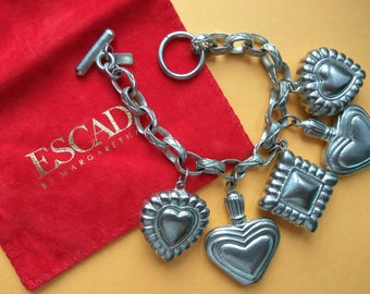 Vintage Authentic Bracelet Charms by ESCADA Margartha Ley Early 1990s