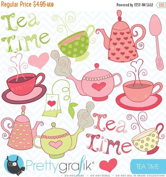 80% OFF SALE Teapot clipart, commercial use, vector graphics, digital clip art, digital images - CL405 Il_570xn