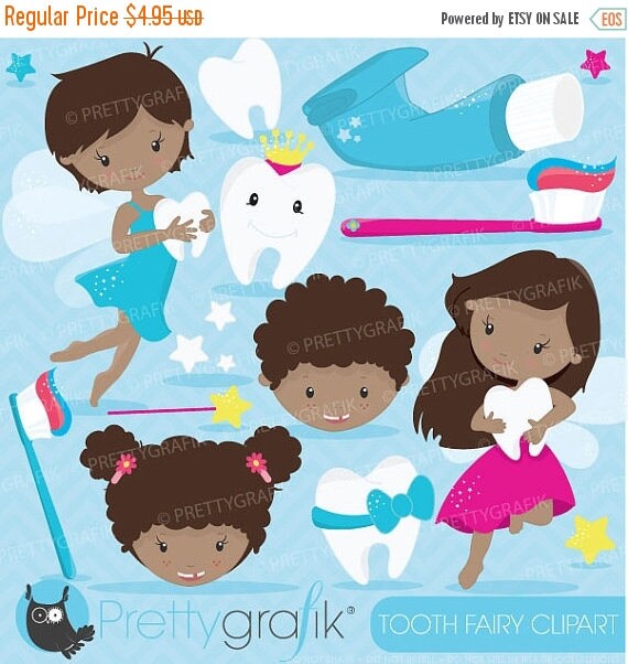 80% OFF SALE Tooth fairy clipart commercial use, vector graphics, digital clip art, digital images - CL680 Il_570xn