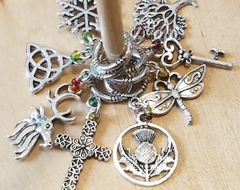 Outlander inspired stitch markers knit markers, crochet markers gifts for yarnies