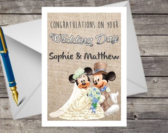 Disney wedding Etsy