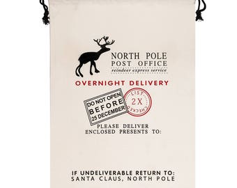 santa sack Merry Christmas santa sack / personalised Christmas sack