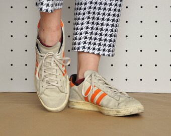 90s ADIDAS sneakers RETRO sneakers RAVE sneakers club kid sneakers suede sneakers leather sneakers / Size 8 us / 7.5 uk / 41 eu