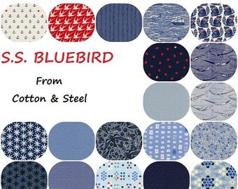 VACATION SALE Fat Quarter Bundle(19) S.S. Bluebird 2017 Collaborative Fat Quarters