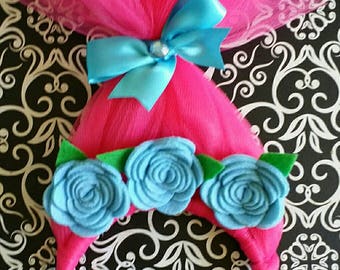 CUSTOMIZABLE Poppy Inspired Headband, Troll Headband, Trolls Headband, Poppy Headband, Troll Hair, Poppy Troll Headband, Troll Headband
