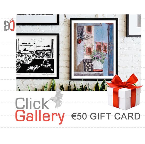 Etsy Gift Card ClickGallery Etsy Gift Certificate