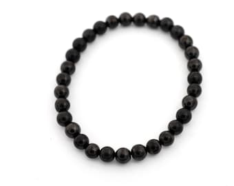 6mm Smooth Round Shungite Bracelet
