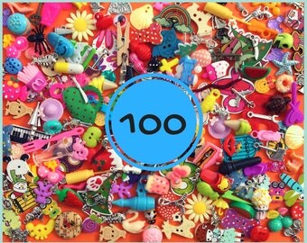 Mix of 100 I spy trinkets objects miniatures. best selling