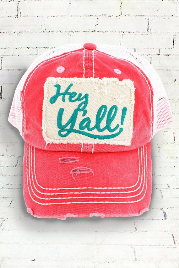 Hey Y'all Baseball Hat Hey Y'all Trucker Hat
