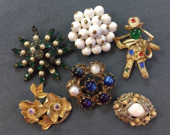 Destash Vintage Brooch Lot-As Is. Free shipping