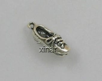 Sterling Silver 3-D Tap Shoes with Taps Charm