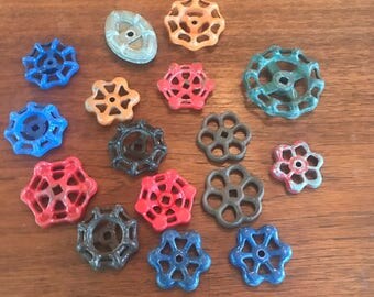Set of 16 Vintage Valve Handles
