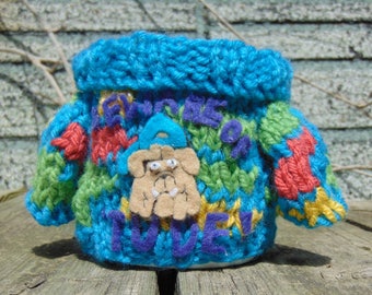 Mabel Sweater Mug Cosy - Bulldog