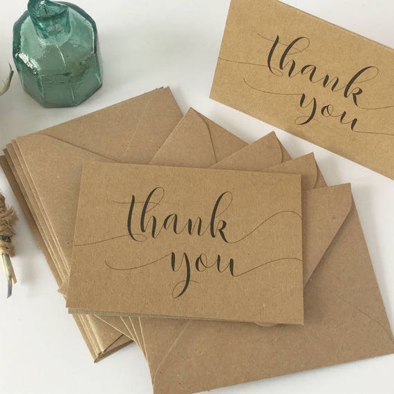 Thank you note cards with envelopes mini thank you cards