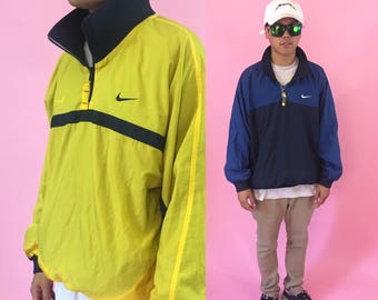 Nike vintage windbreaker size xl shell jacket 1990s 1980s jacket 90s 80s nike jacket