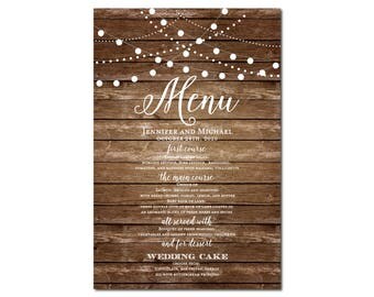 Printable Wedding Menu Sign, Wedding Printable Menu Sign, Wedding Menu Poster, Printable Sign, Wedding Menu Board, Menu Poster #CL101