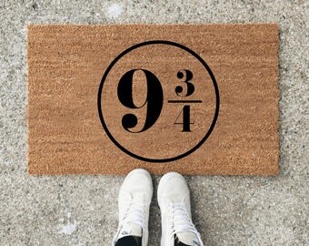 Harry Potter Gifts, Welcome Mat, Unique Gifts, custom doormat, Housewarming gift, Harry Potter, Harry Potter Gifts, Platform 9 3/4, muggle