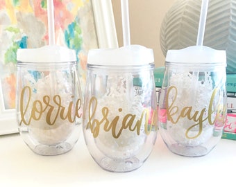Junior Bridesmaid Gift - Personalized Flower Girl Tumbler - Sippy Cup - Personalized Sippy Cup - Bridesmaid Gift