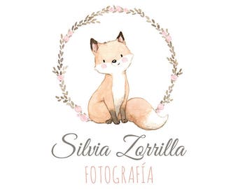 Logotipo personalizado, diseño de logo pintado a mano en acuarela.