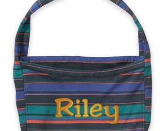 Pro-Weave Colorful Slouch Bag with Adjustable Knotted Straps and FREE Customization, Monogram MV16500 APS