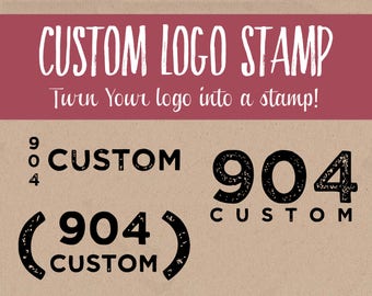 Custom Logo Stamp - Custom Rubber Stamp with Logo - Logo Custom Stamp - Business Logo Stamp