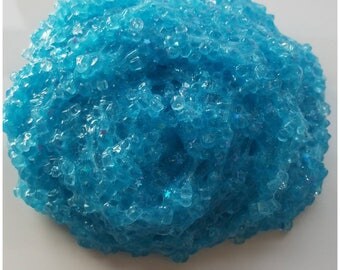 Blue/pink Caribbean crunch -crunchy slime (peach scented)