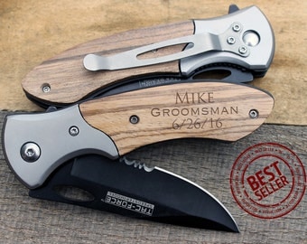 Personalized Engraved Pocket Knife/Laser Engraved, personalized knife, wedding knife, anniversary gift, groomsman knife, best man knife