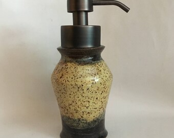 Foaming Soap Dispenser, ceramic soap dispenser, ceramic foamer, metal foam soap pump, pottery foamer, foam soap bottle