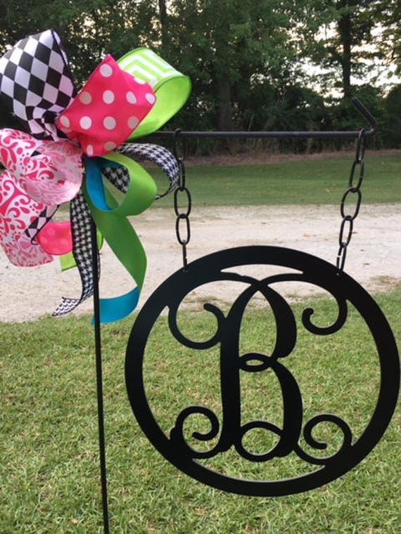 Monogram Garden Flag Monogram FlagPersonalized Garden Flag