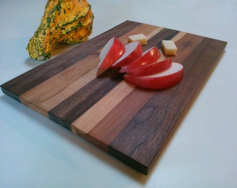 Wood Cutting Board, Walnut & Apple Wood Cutting Board, Appetizer Platter,Serving Tray