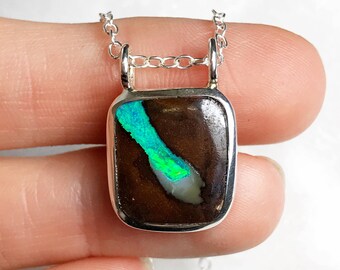 Australian Boulder Opal Necklace