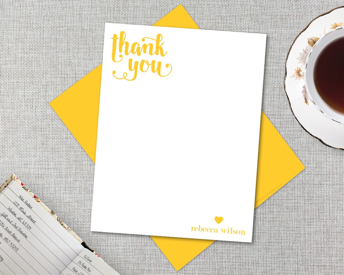 Personalized Stationery / Personalized Thank You Notes