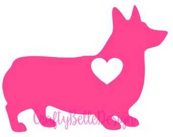 Corgi Dog Decal | Corgi Decal | Dog Decal | Dog Sticker | Corgi Mom Decal | Corgi Dad Decal | Car Decal | Macbook Decal | Laptop Decal