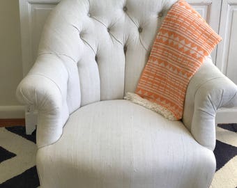 Vintage French Fauteil Crapaud Napoleon III chair