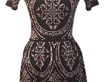Medallion Print Knit Dress