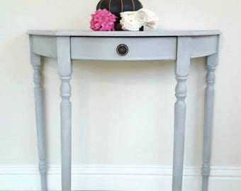 Small Demilune Hall Table half moon table | etsy Small Demilune Hall Table half moon table | etsy