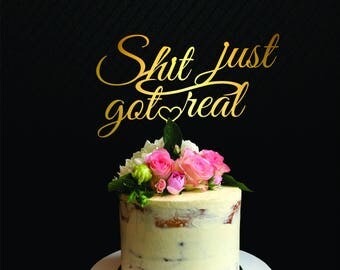 Shit just got real | Etsy