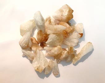 1 Pound of Citrine Points - Chakra, Reiki, Crystal Healing - Citrine