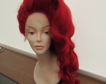 Red Lace Front Wig Drag Long Wig** Ready To Ship**