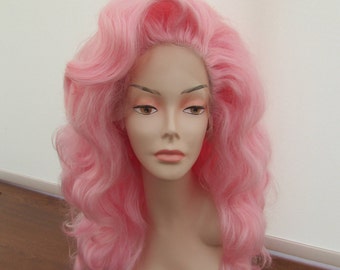 Pink Lace Front Wig Long Synthetic Wig Drag Wig Pink Wig **Ready To Ship**