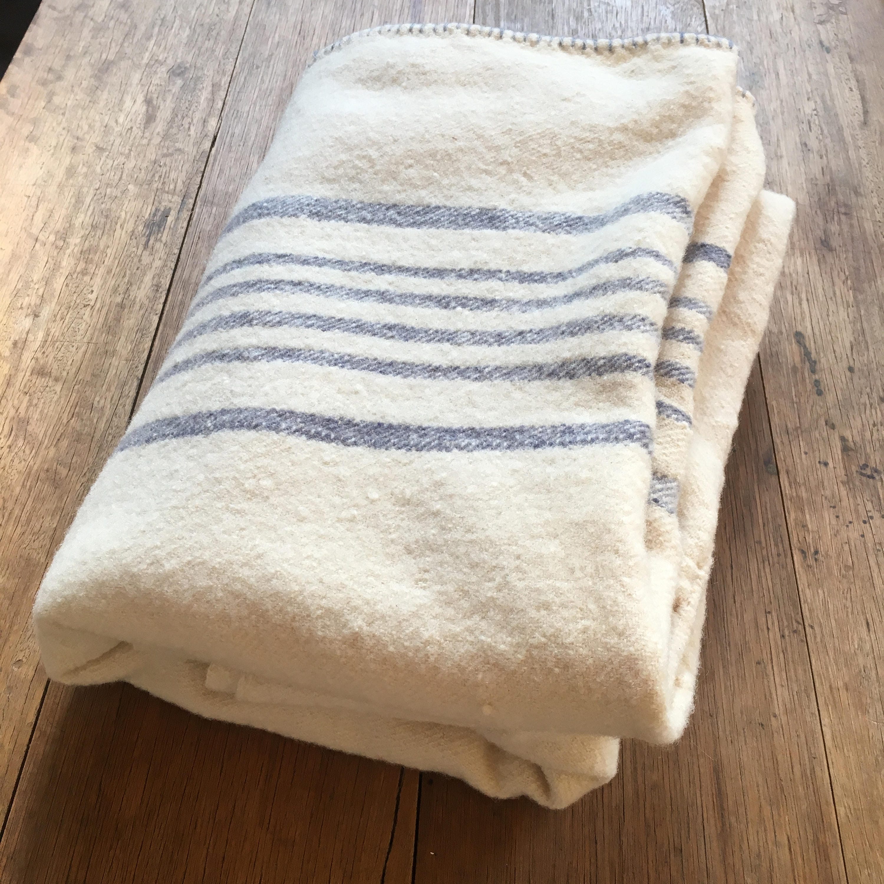 Hand Woven Wool Blanket Homespun Blanket Bedding Rug Hand