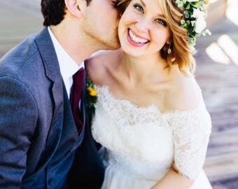 Flower crown wedding, white flower crown, bridal flower crown adult, flower girl crown, flower headpiece