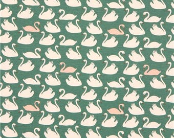 Birch Cotton, Oragnic, Swan Lake | Fabric Supply