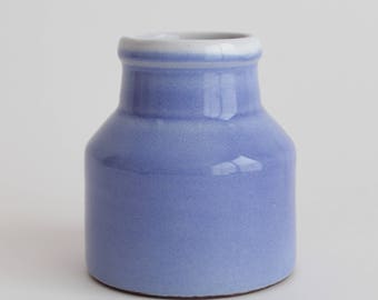 vintage retro small cornflower blue flower vase