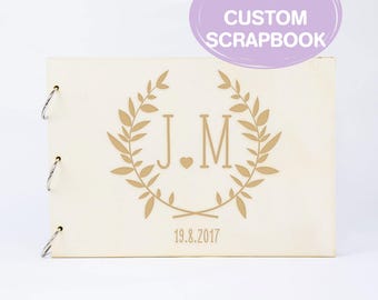 wedding guest book, custom scrapbook, custom guest book, custom photo album, memory book, travel photo album, family photo album, keepsake