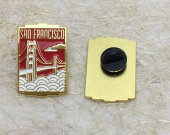 San Francisco California Travel Enamel Lapel Pin