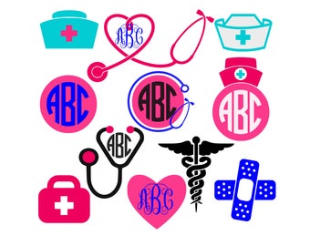 Stethoscope svg Nurse svg files rn svg Lpn DIY Heart Shaped stethoscope svg files for cricut svg for silhouette vector cut files svg dxf