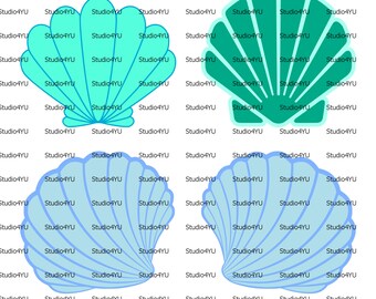 Mermaid Shell svg mermaid svg little mermaid svg sea shell svg files for cricut svg for silhouette vector cut files svg dxf